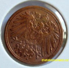 Německo - 1 Reich Pfennig 1896 A