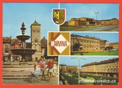 Karviná - náměstí, dům kultury, hotel