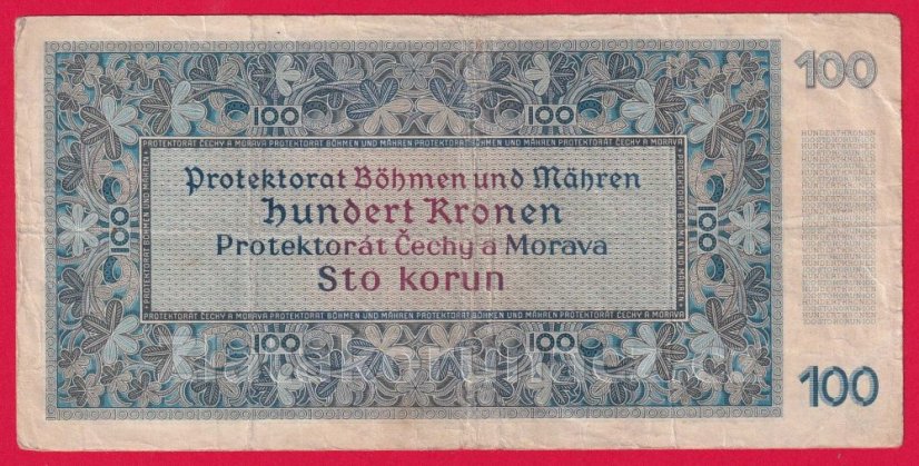 100 Korun 1940 I. vydání B 12