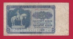 25 Kčs 1953 KC - ruský číslovač