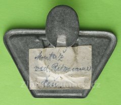 Firemní odznak pro totálně nasazené v Zittwerke v Semilech