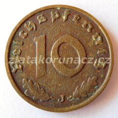Německo - 10 Reichspfennig 1938 J