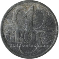 Polsko - 1 grosz 1939 zinek