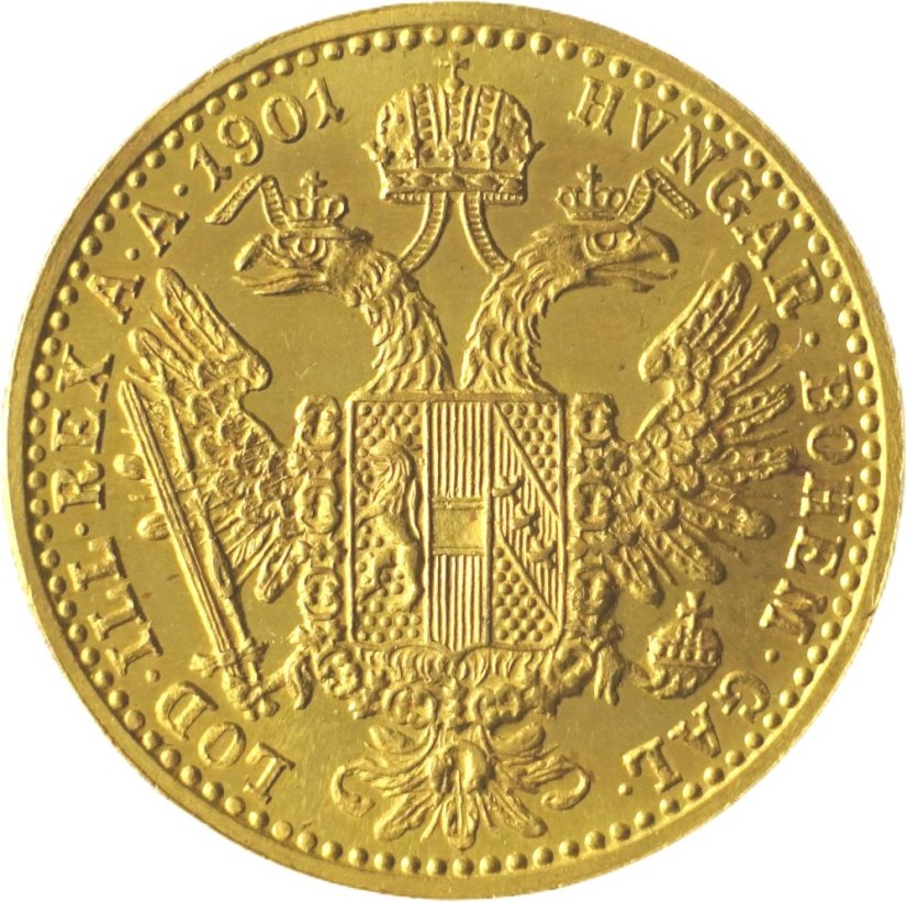 Zlatá mince Rakousko - Uhersko - 1 Dukát 1901