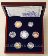 Sada mincí -  2013 -  20.let ČNB Proof-dřevo