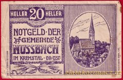 Nussbach - 20 haléřů - 1920