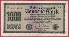 Německo - 1000 mark 15.9.1922 - série Q-HH