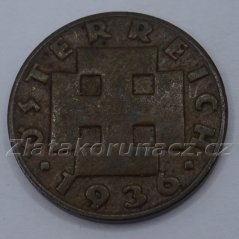 Rakousko - 2 groschen 1936