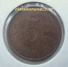Finsko - 5 penniä 1966