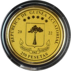 Zlatá mince Rovníková Guinea - 250 Pesetas 2022 - Franklin D. Roosevelt