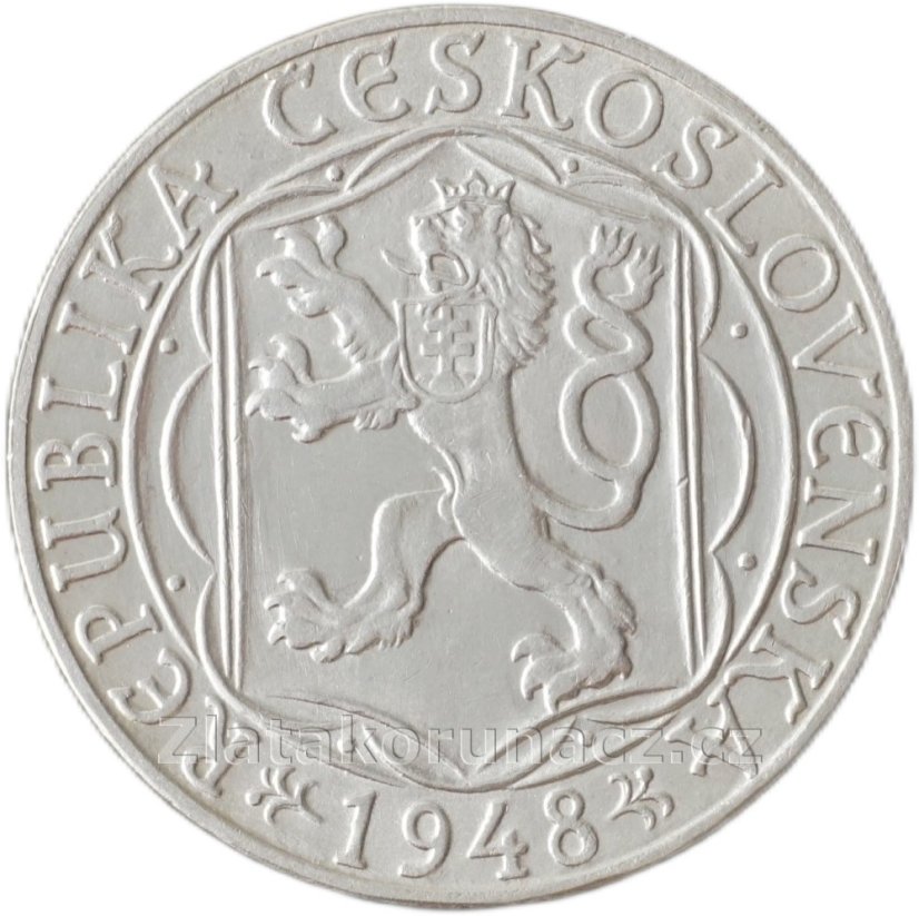 600. výr. Univerzity Karlovy - 100 Kčs 1948
