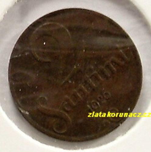Lotyšsko - 2 santimi 1926