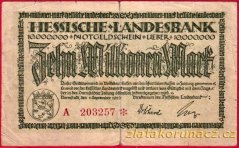 Darmstadt - 10 miliónů marek - 1923