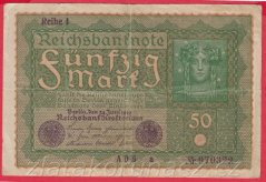 Německo - 50 mark 24.6.1919 - série ADBa-pořadí 1