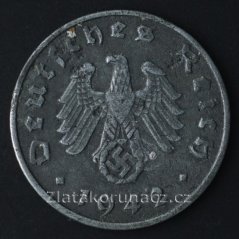 Německo - 1 Reichspfennig 1942 A