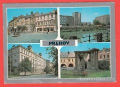 Přerov-Náměstí,řeka,domy