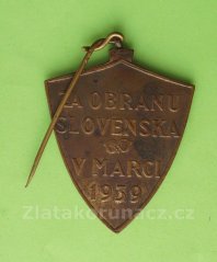 Za obranu Slovenska v marci 1939