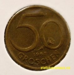 Rakousko - 50 groschen 1967
