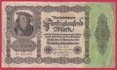 Německo - 50.000 mark 19.11.1922 - série 5P