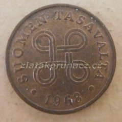 Finsko - 1 penni 1968