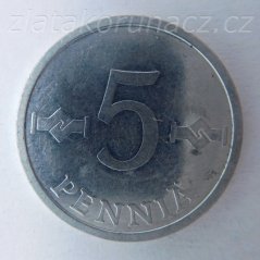 Finsko - 5 penniä 1983