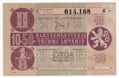 Los - 20 k - 50. Třídní loterie Protektorátu II. - G r.1944
