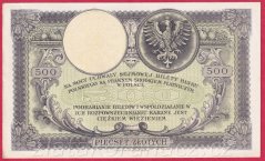 Polsko - 500 zlotych 28.2. 1919