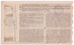 Los - 100 Kč - Státní prémiový los D - r.1921