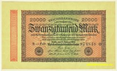 Německo - 20 000 Mark 20.2.1923 - série S-EO