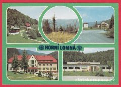 Horní Lomná - chatový areál, prales, rekr. střed., nákupní střed.