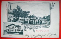 Hrušky - Náves, škola