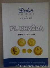 Aukční katalog - 71. dražba - Dukát - Ivan Chládek