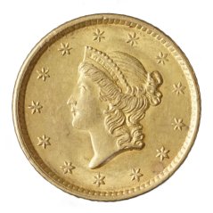 Zlatá mince Amerika - 1 Dollar 1852