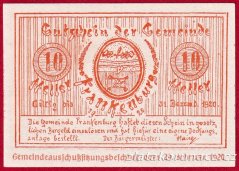 Frankenburg - 10 haléřů - 1920
