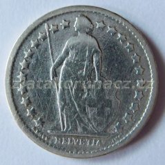 Švýcarsko - 1/2 frank 1898 B