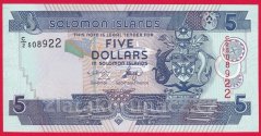 Šalamounovy ostrovy - 5 Dollars 2004