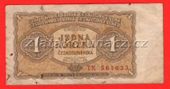 1 Kčs 1953 TR-český číslovač