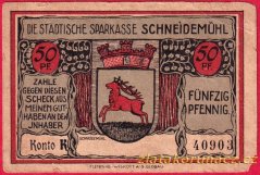 Schneidemühl - 50 pfennig