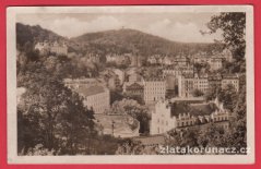 Karlovy Vary - celkový pohled na domy a okolí