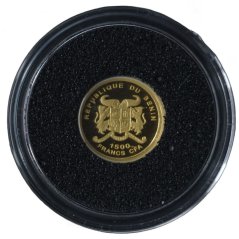 Zlatá mince Benin - 1500 franků 2007 - 750 let Sorbony