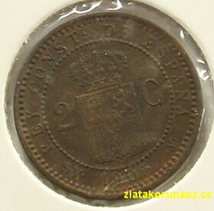 Španělsko - 2 centimos 1905 SM-V