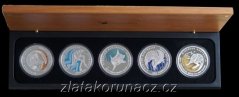 Sada 5 stříbrných mincí - zvířata Austrálie 2011