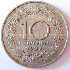 Rakousko - 10 groschen 1925