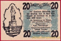 Schlierbach - 20 haléřů - 1920