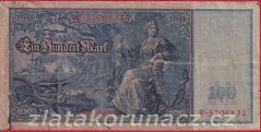 Německo - 100 mark 21.4.1910 - série F-červený
