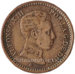 Španělsko - 2 centimos 1905 SM-V