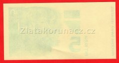 Chorvatsko - 5 kuna 1993 tisk na žlutý papír