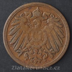 Německo - 1 Reich Pfennig 1898 D