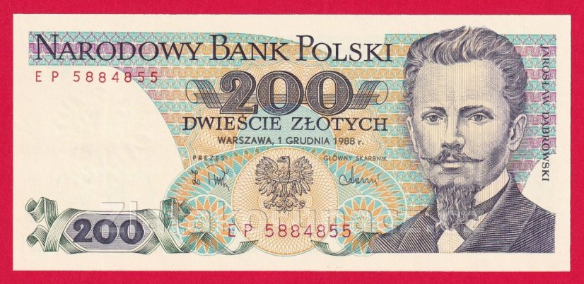 Polsko - 200 Zlotych 1988