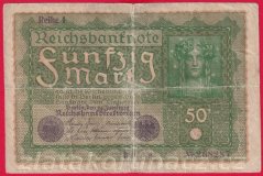 Německo - 50 mark 24.6.1919 - série BBa- pořadí 1